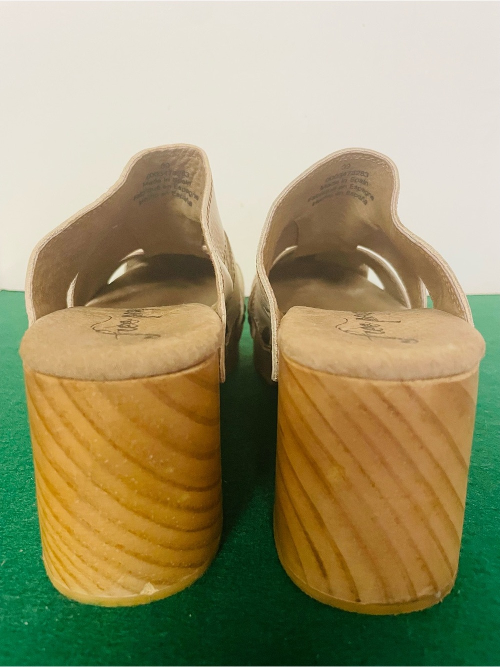 Free People Fisherman Leather Wooden Clog Mules, size 39 / 8.5 - Picture 15 of 15